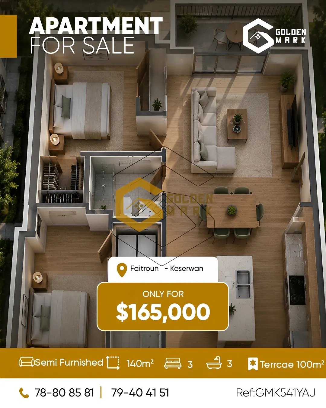 Apartment for Sale in Faitroun