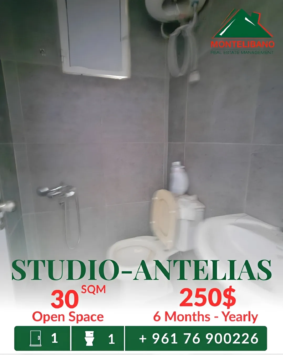 Studio for rent in Antelias