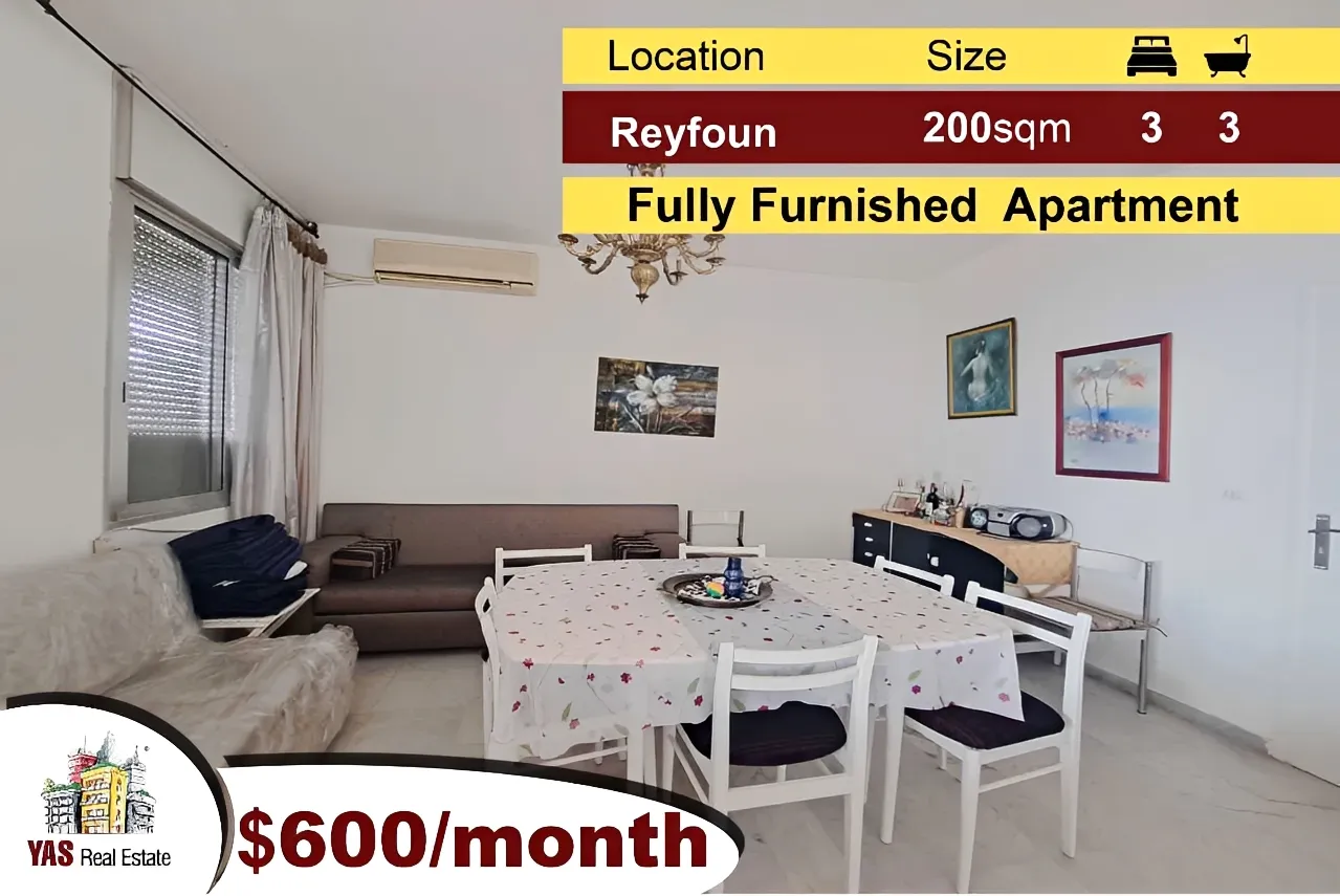 Apartment for Rent in Rayfoun - 3 bed, 3 bath