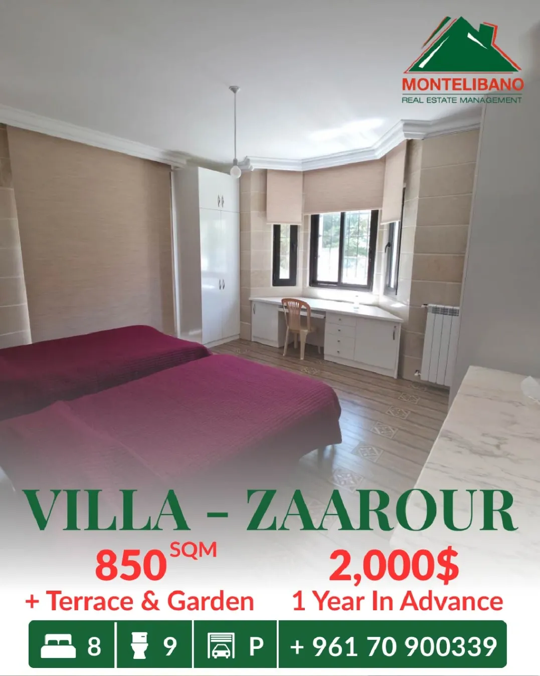 Villa for rent in Zaarour, Lebanon, Lebanon