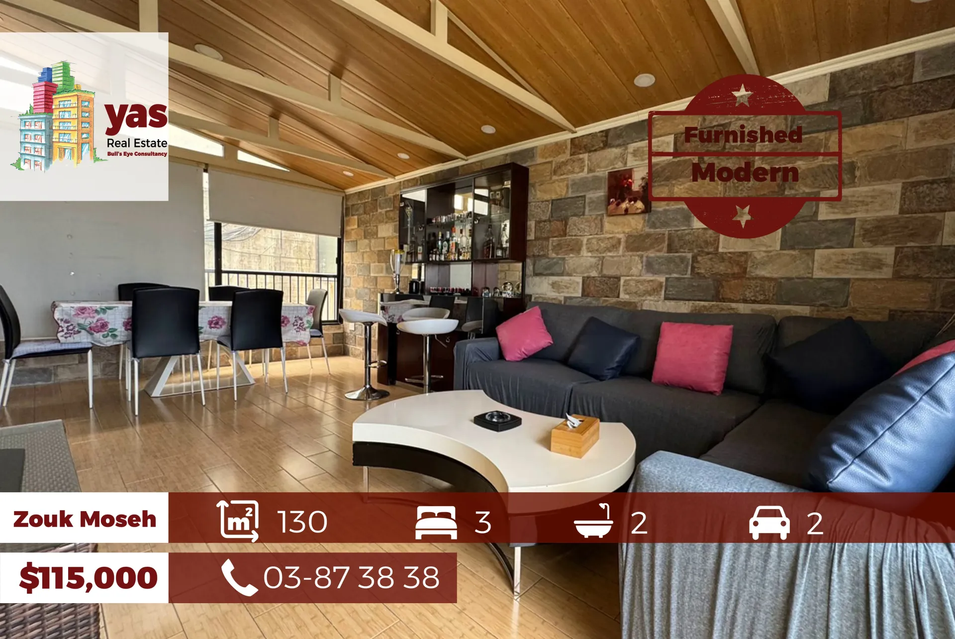Apartment for Sale in Zouk Mosbeh - 3 bed, 2 bath
