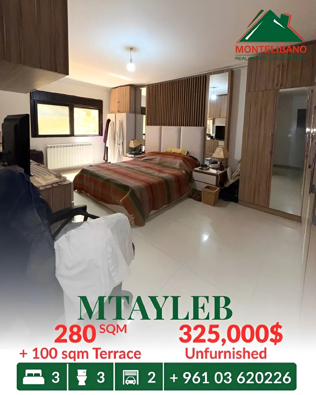 Apartment for sale in Mtayleb