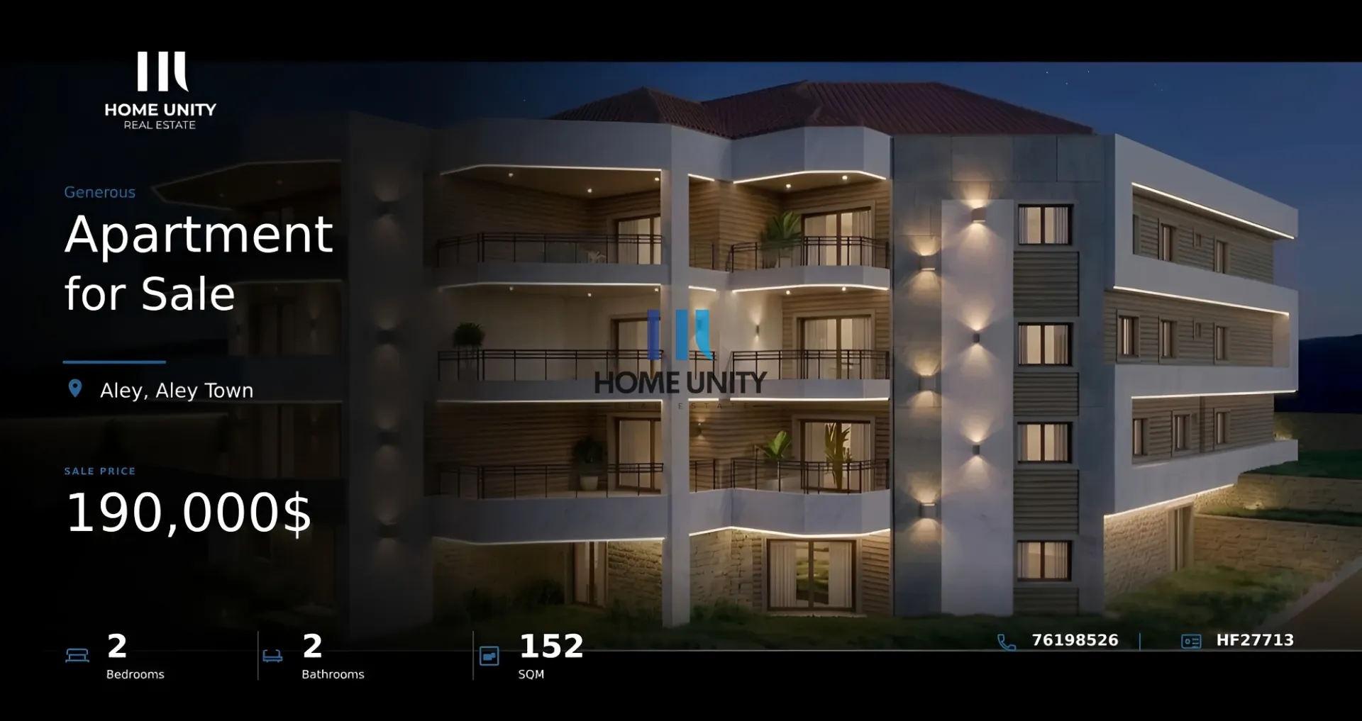Apartment for Sale in Aley