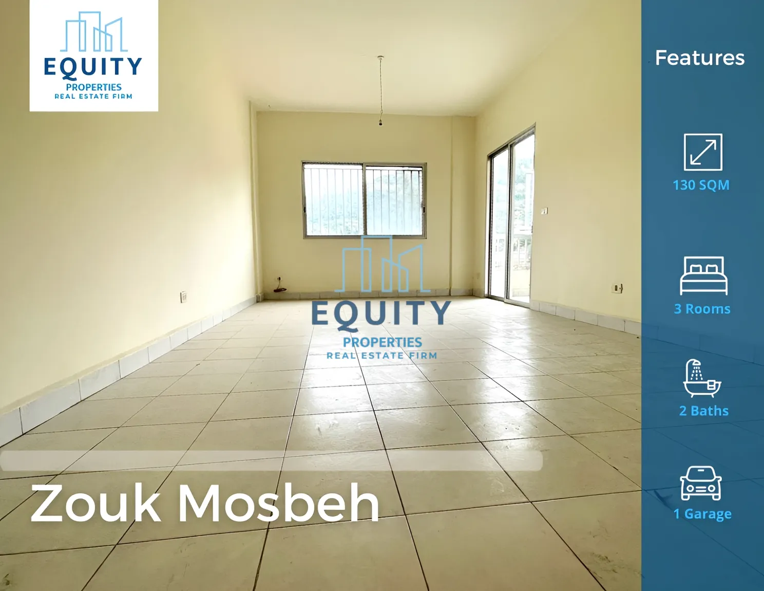 Apartment for rent in Zouk Mosbeh, Lebanon - 3 bed, 2 bath