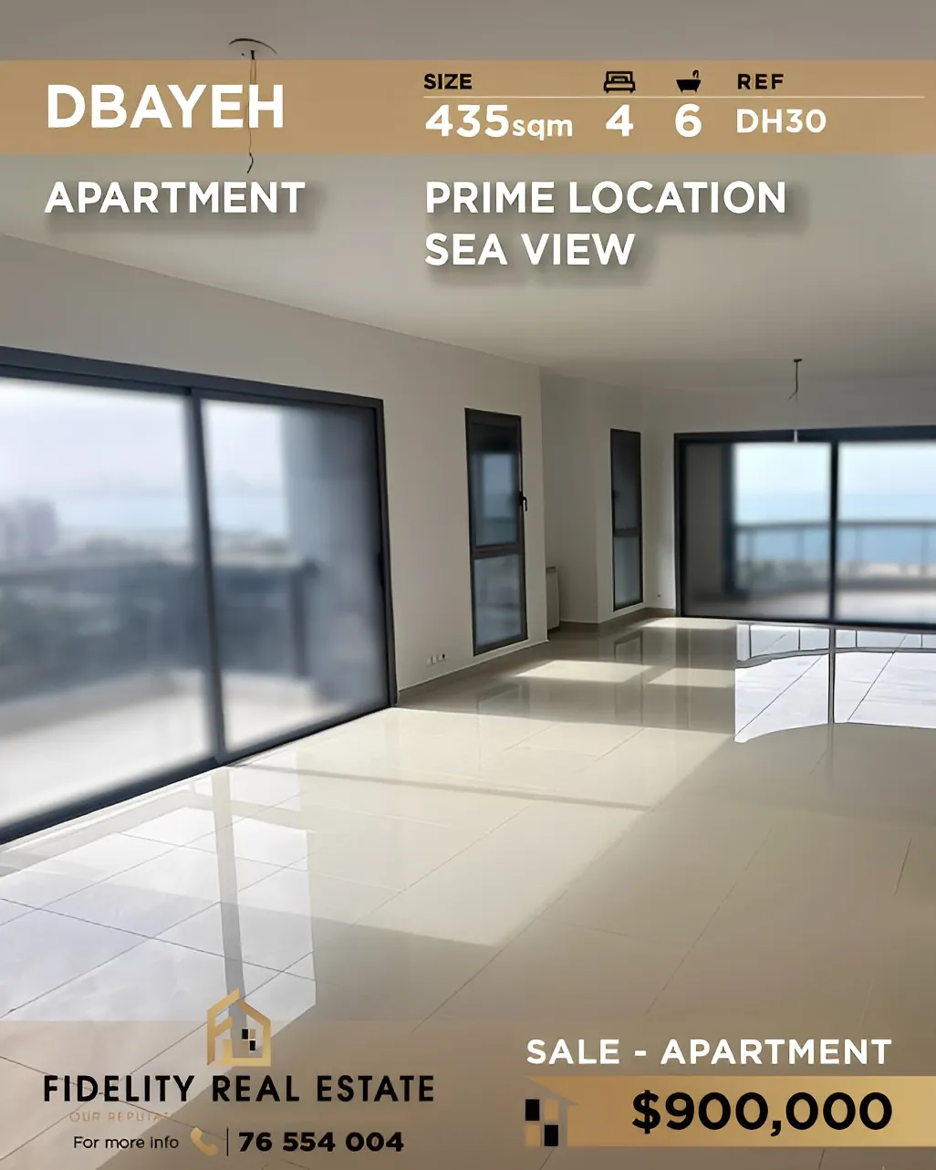 Apartment for Sale in Dbayeh, Lebanon - 4 bed, 6 bath