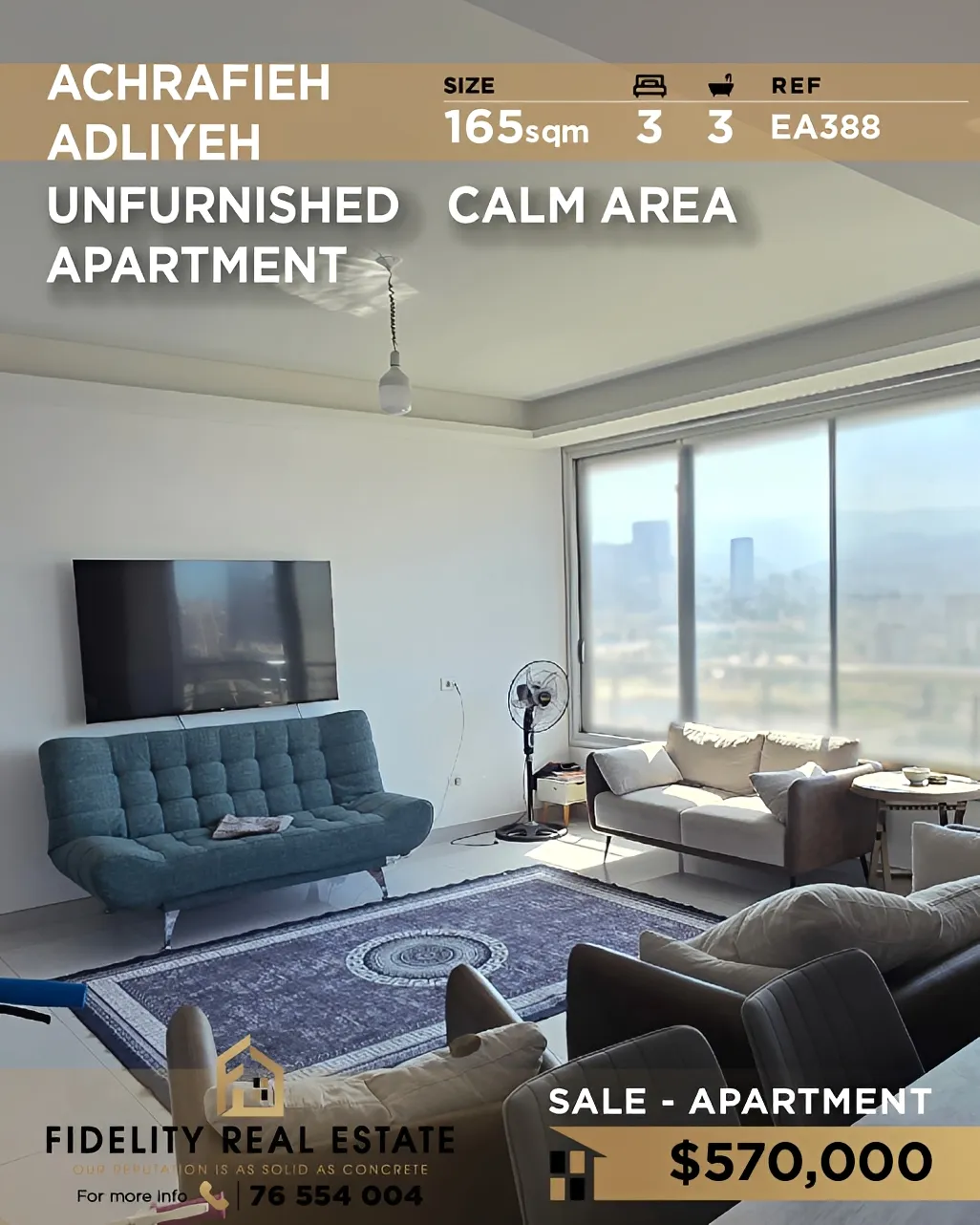 Apartment for sale in Achrafieh