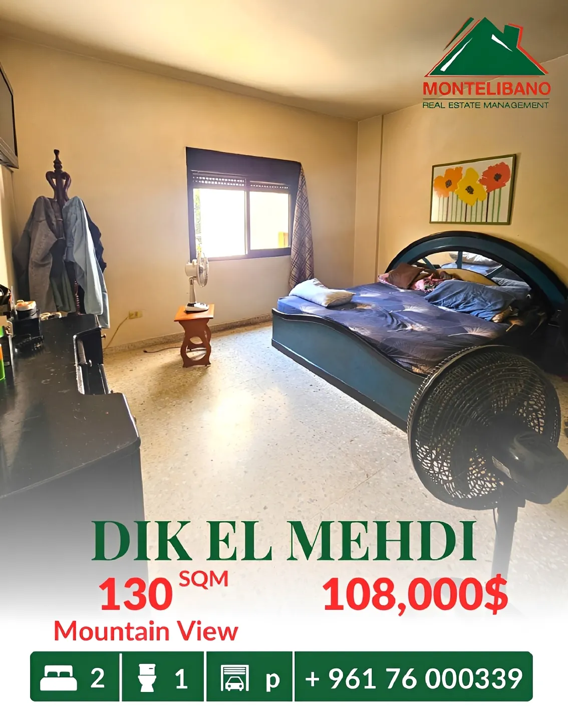 Apartment for sale in Dik El Mehdi, Lebanon