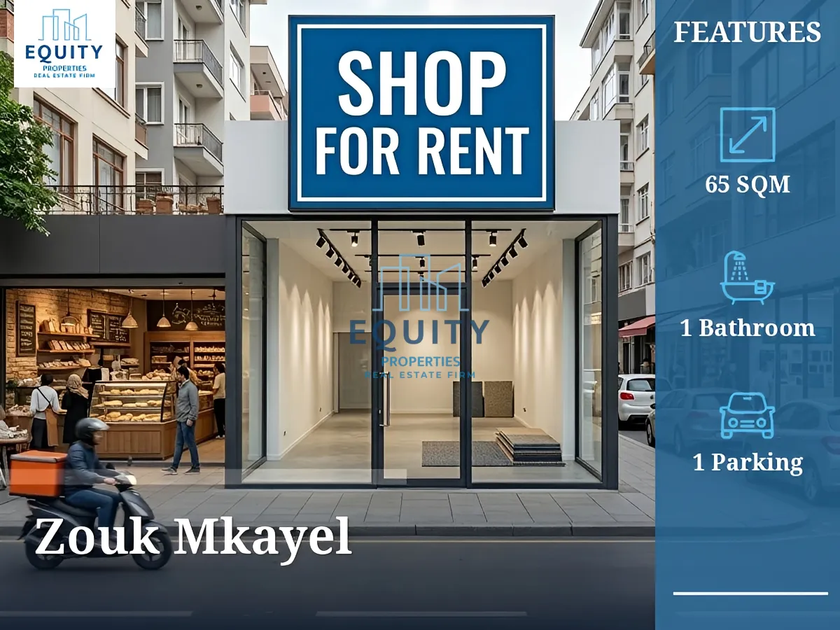 Shop for rent in Zouk Mkayel