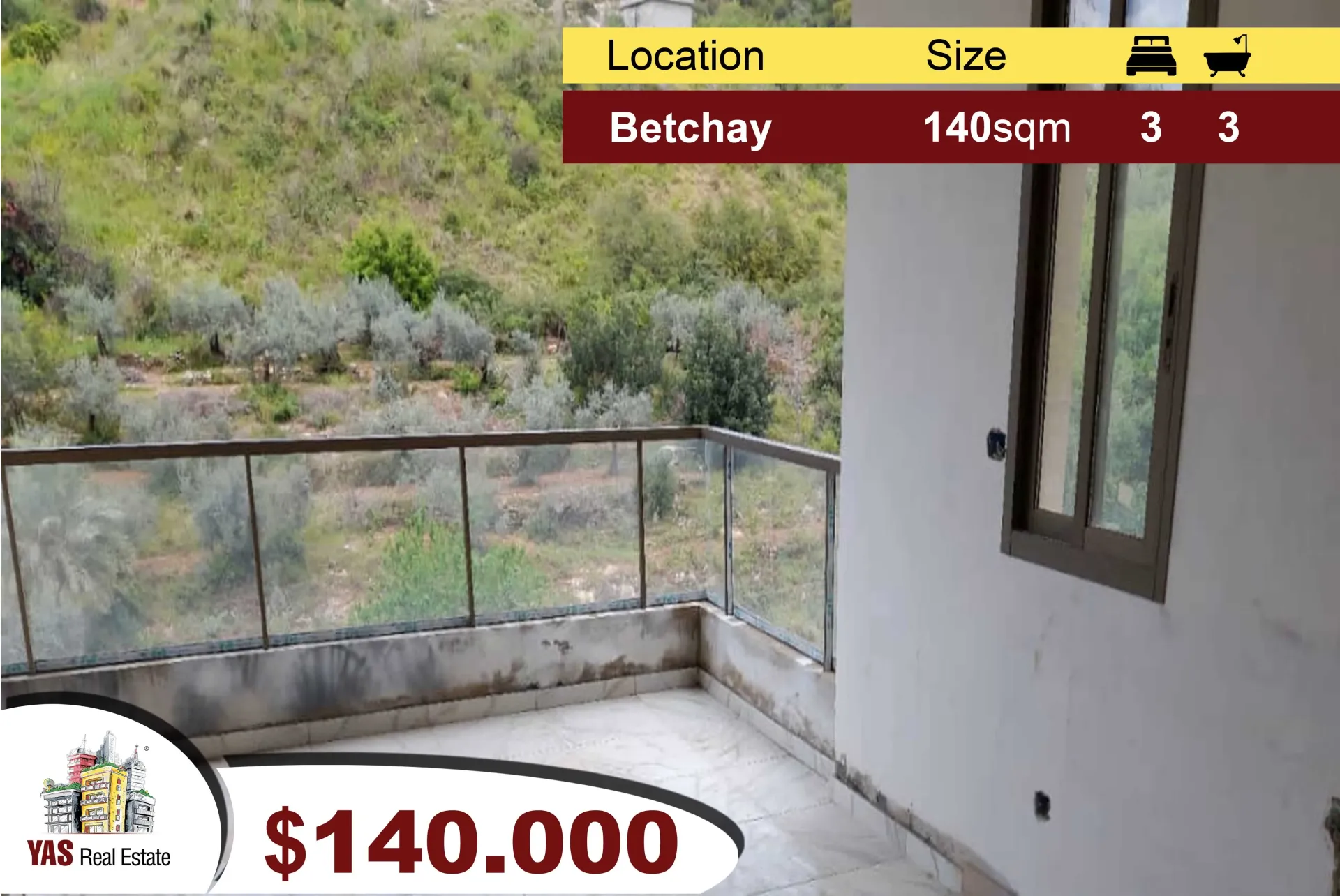 Apartment for Sale in Betchay - 3 bed, 3 bath