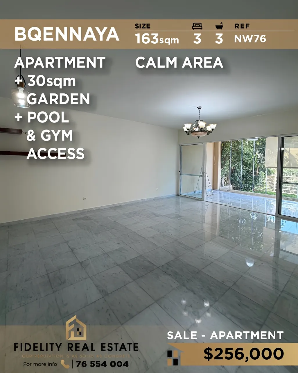 Apartment for sale in Bqennaya, Lebanon - 3 bed, 3 bath