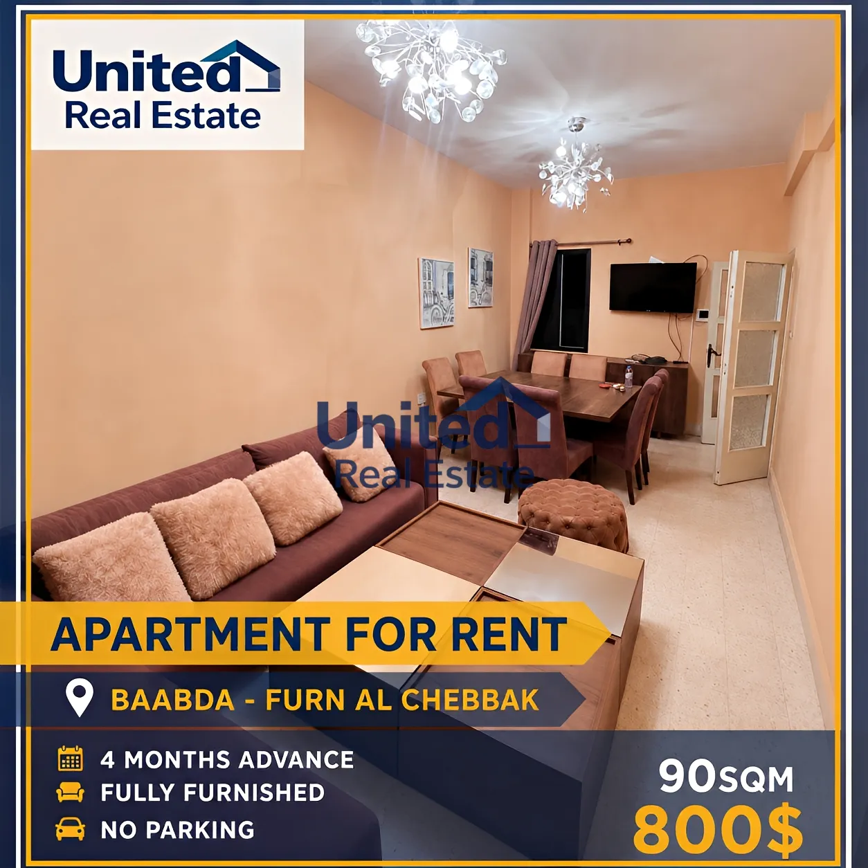 Apartment for rent in Forn el chebbak, lebanon