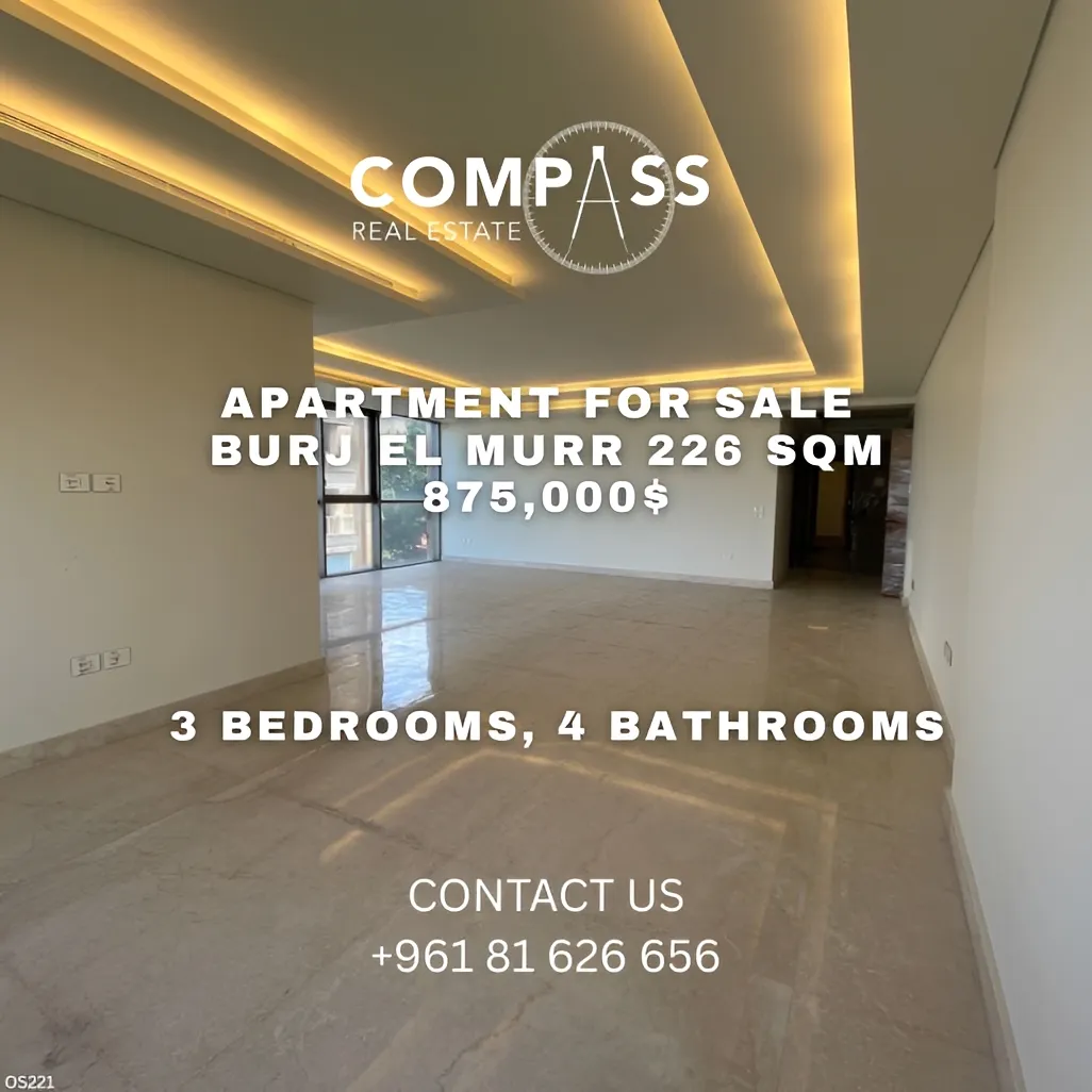 Apartment for sale in Gabriel El Murr, Bayrut, Lebanon - 3 bed, 4 bath