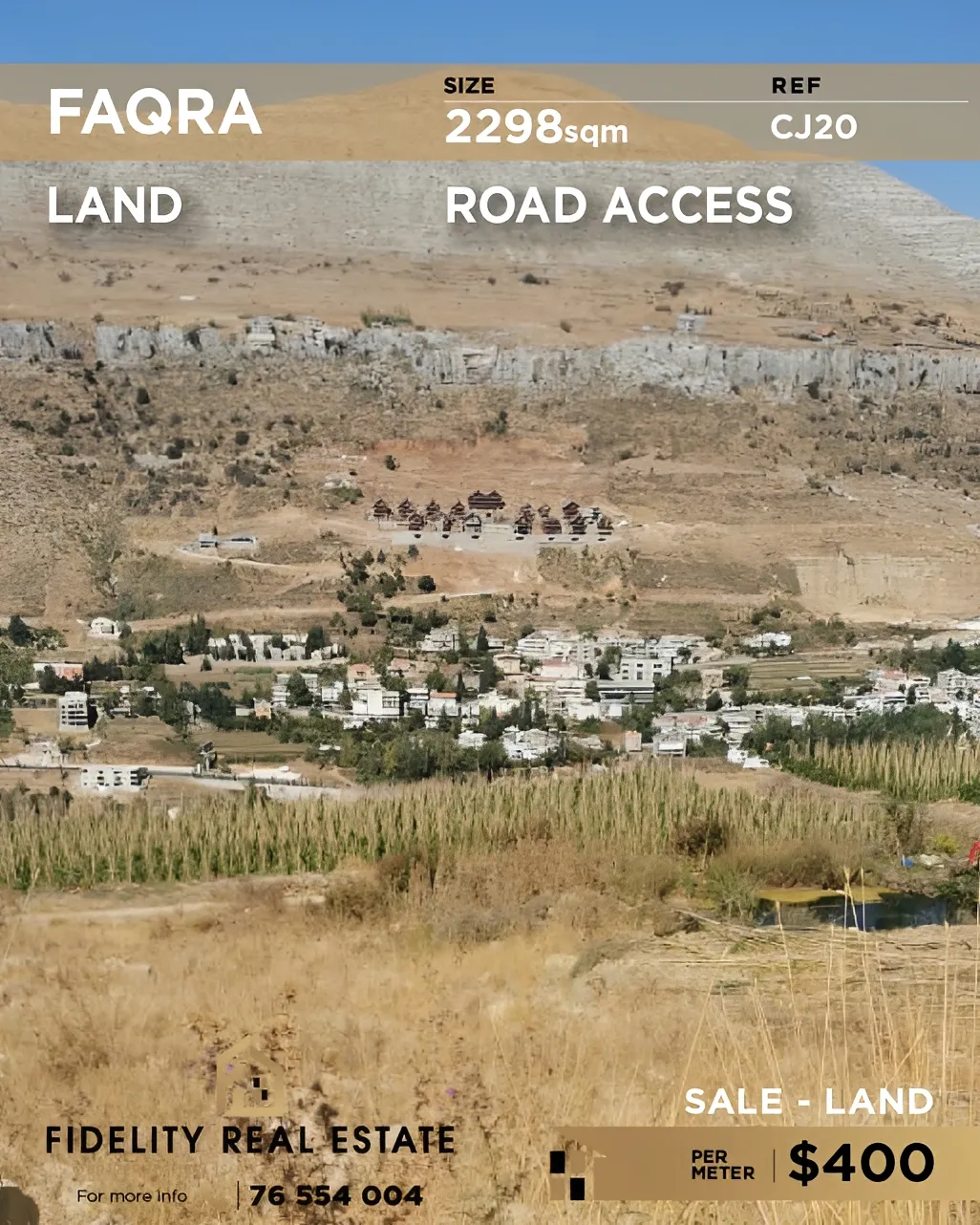 Residential Land for sale in Faqra, Lebanon