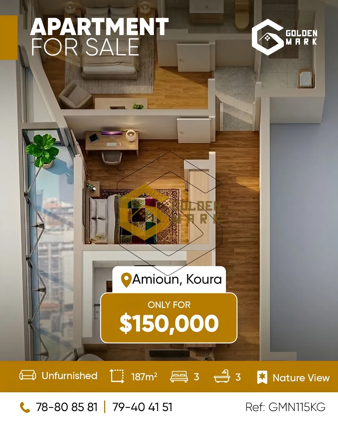 Apartment for Sale in Amioun