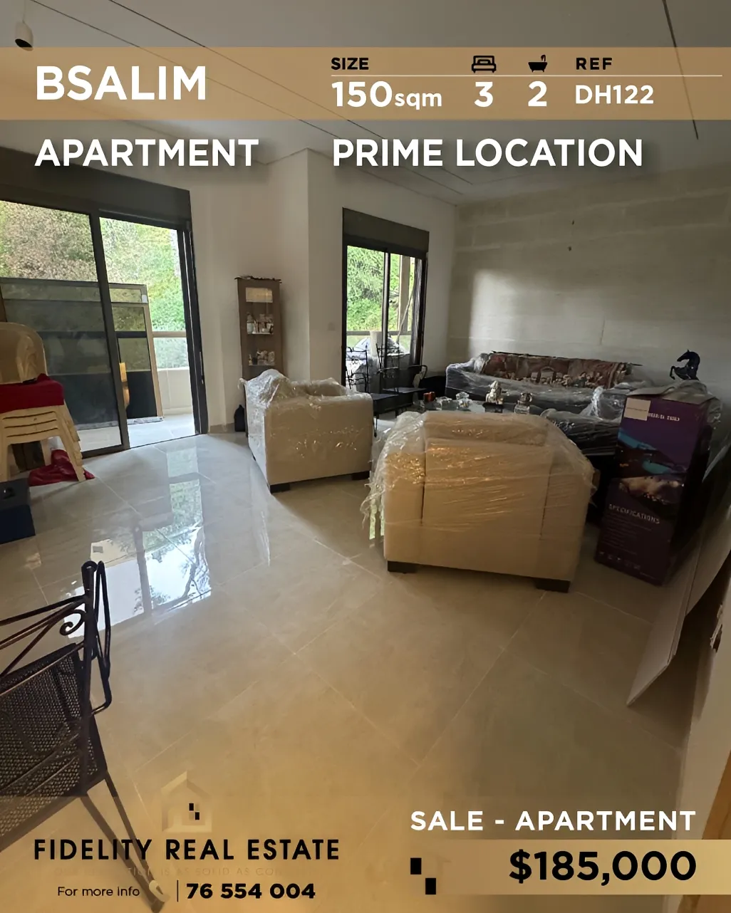Apartment for sale in Bsalim, Lebanon - 3 bed, 2 bath