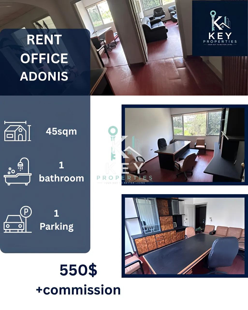 Office for rent in Adonis, Lebanon
