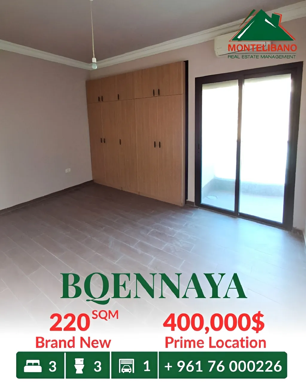 Apartment for sale in Bqennaya, Lebanon