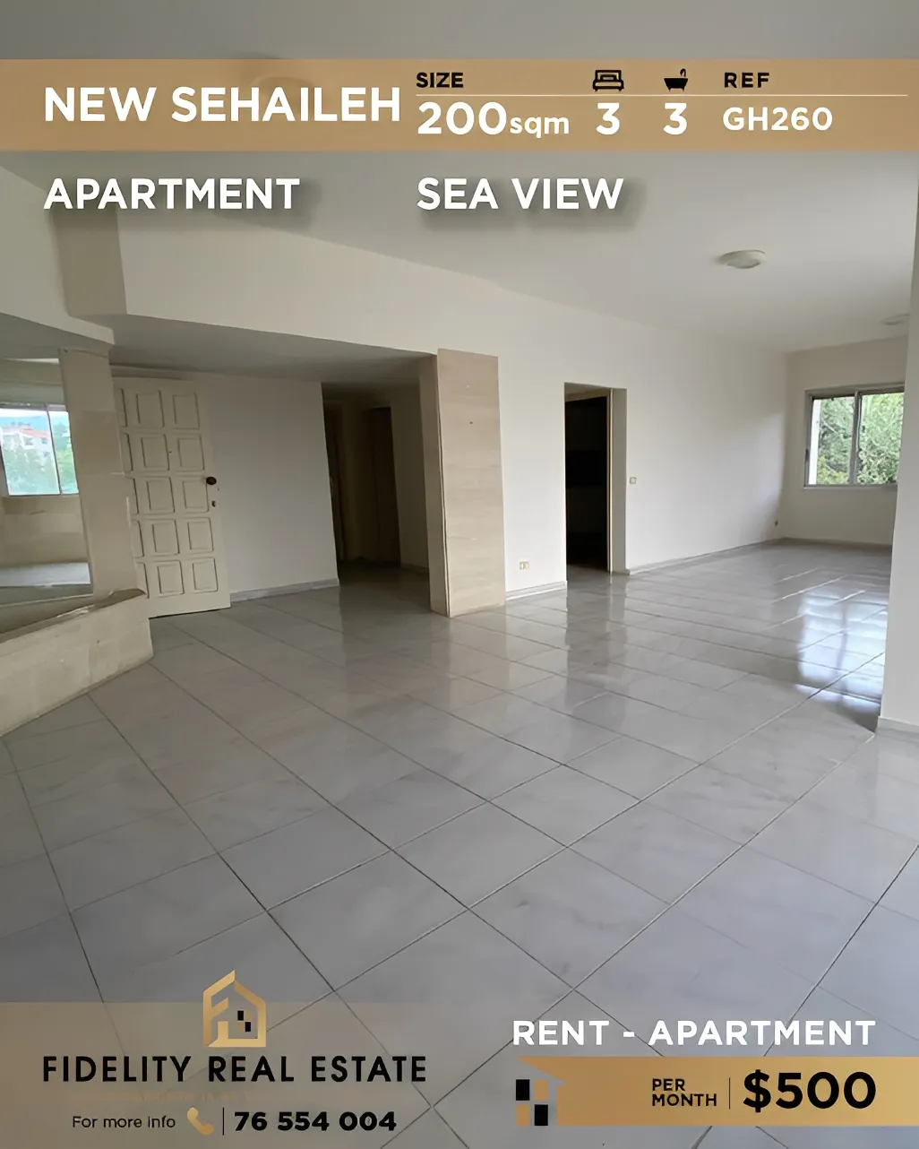 Apartment for Rent in Sehayleh, Lebanon - 3 bed, 3 bath