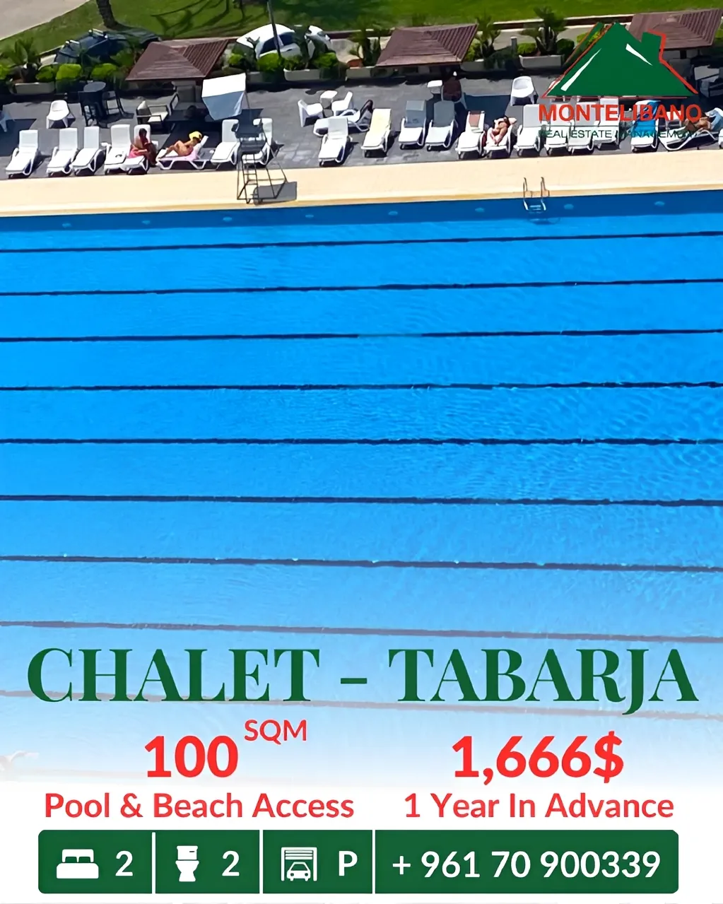Chalet for rent in Tabarja, Lebanon