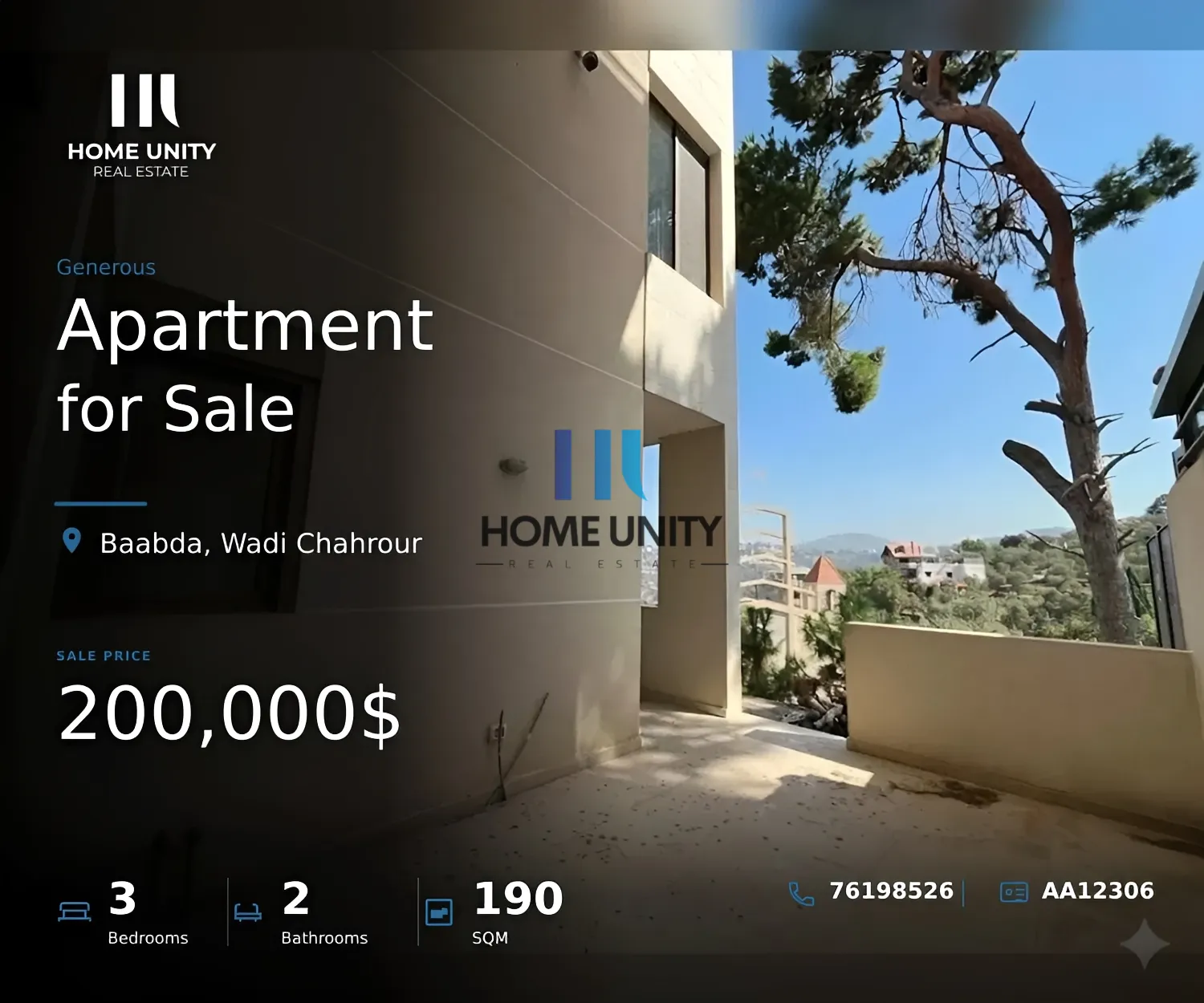 Apartment for Sale in Wadi Chahrour