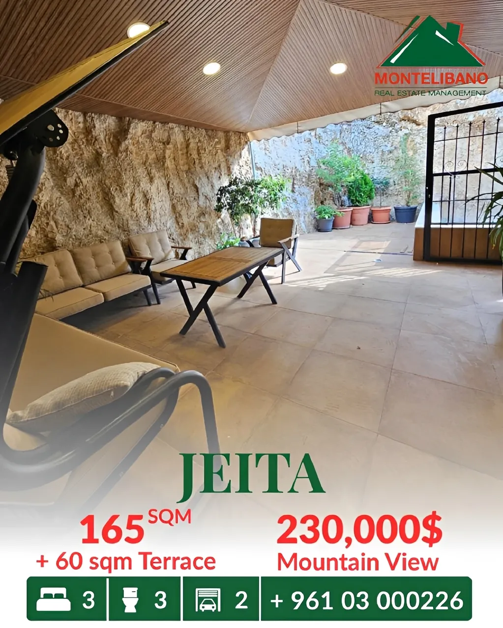 Apartment for sale in Jeita