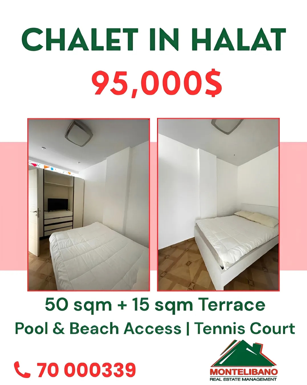 Chalet for sale in Halat, Lebanon - 1 bed, 1 bath