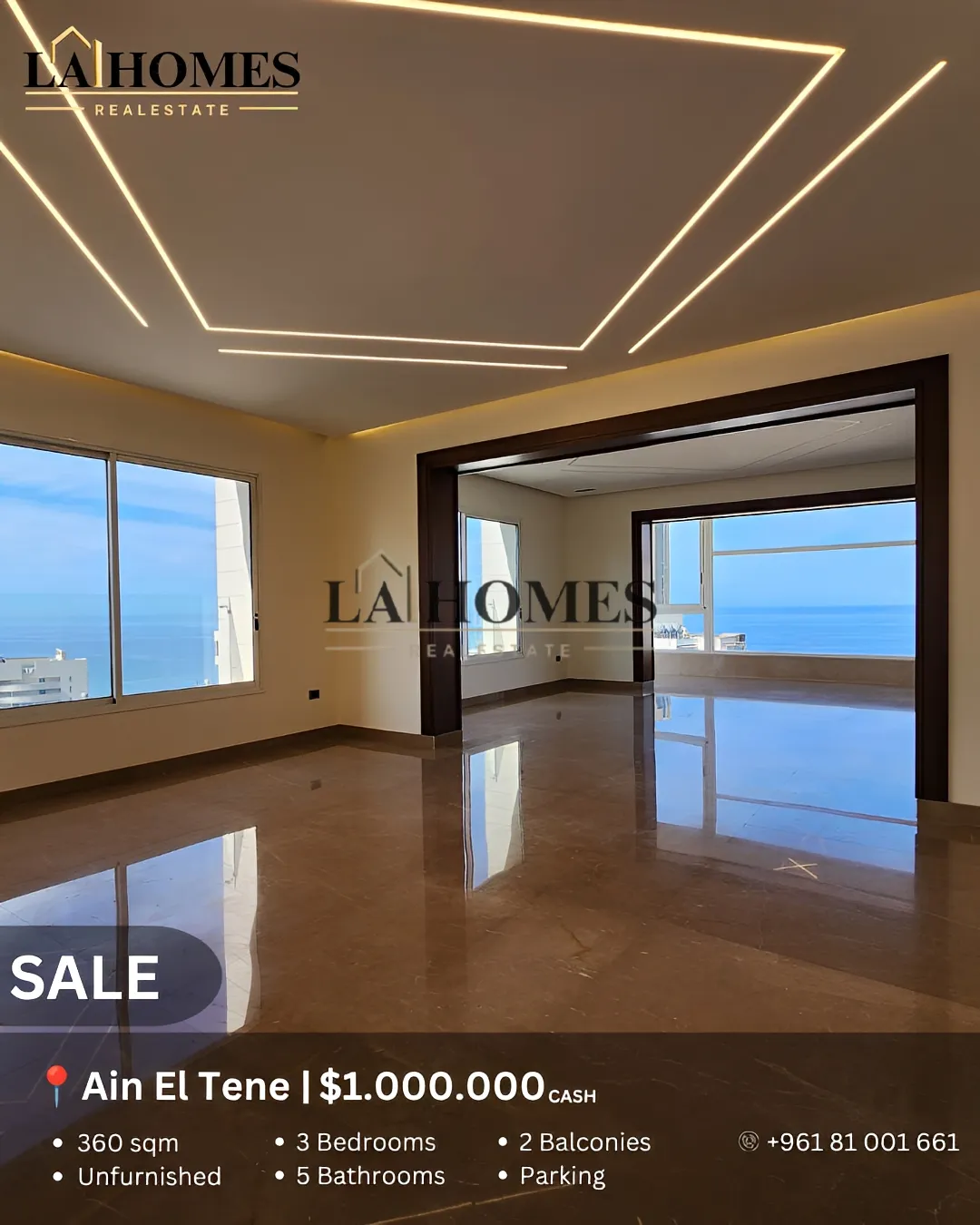 Apartment for sale in Ain El Tineh