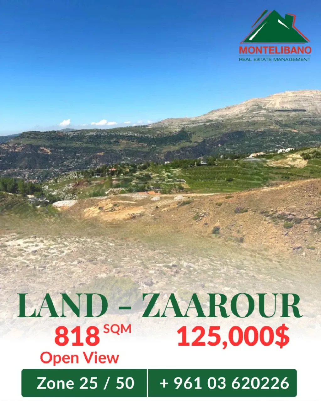 Residential Land for sale in Zaarour, Lebanon, Lebanon