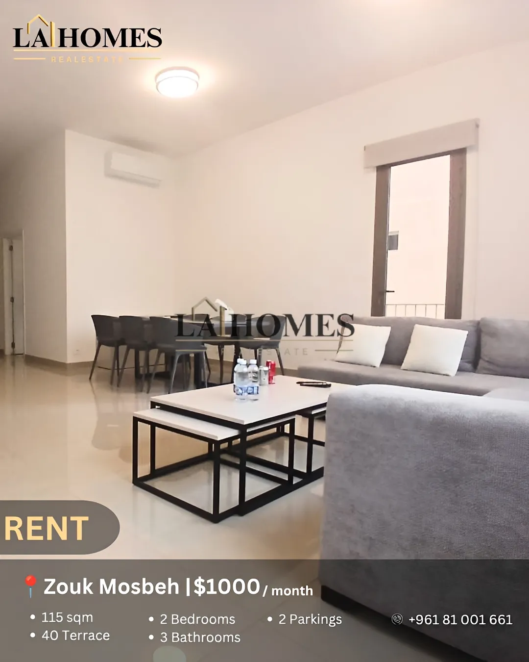 Apartment for rent in Zouk Mosbeh