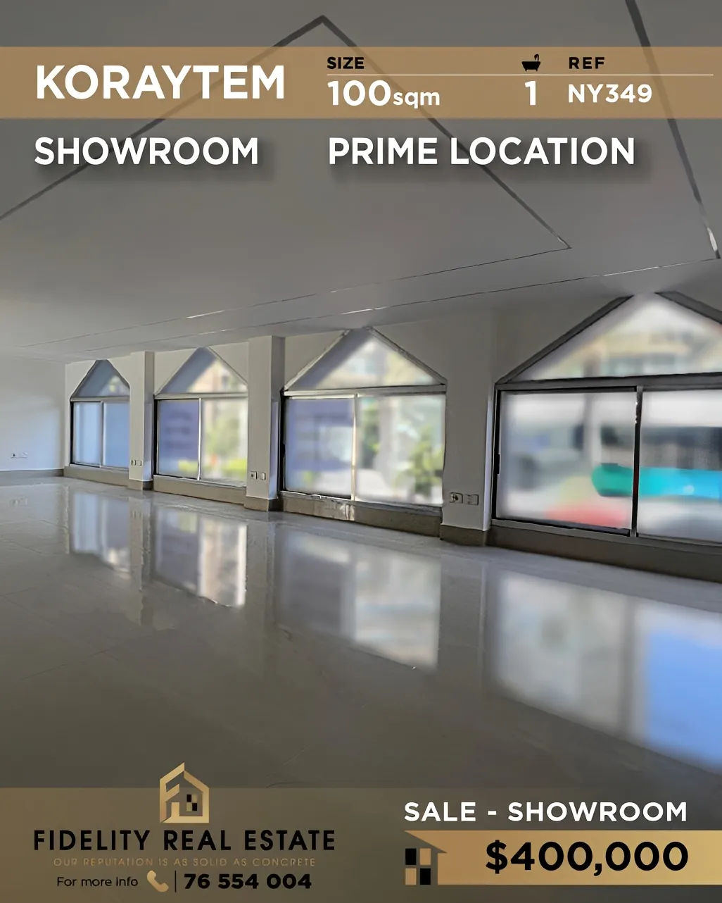 Showroom for sale in Kraytem, Beirut, Lebanon