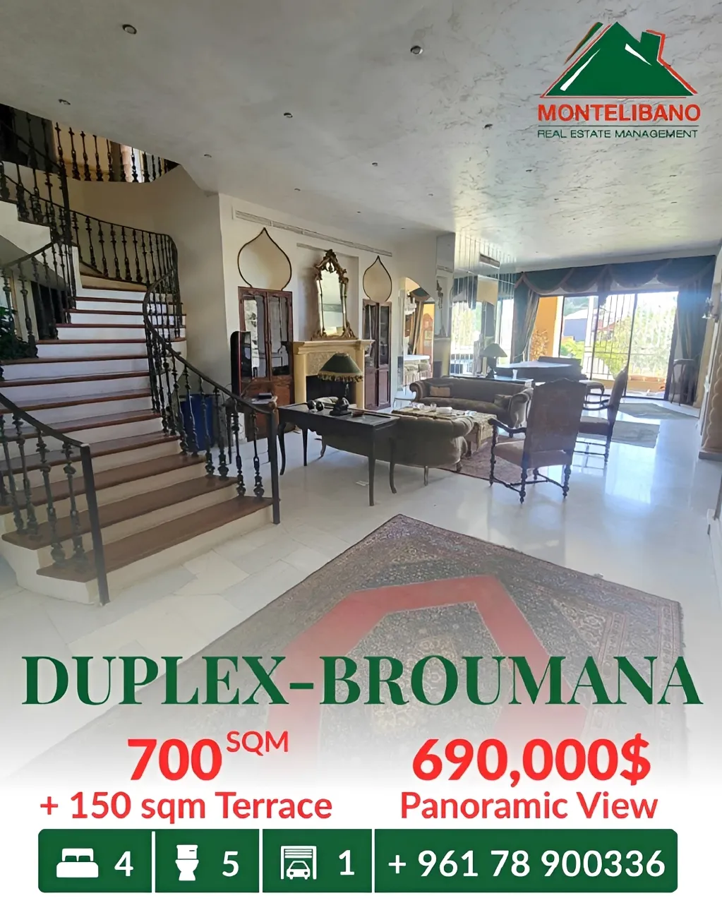 Villa for sale in Broummana, Lebanon