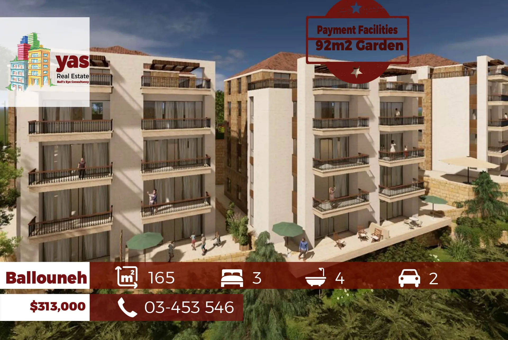 Apartment for Sale in Ballouneh