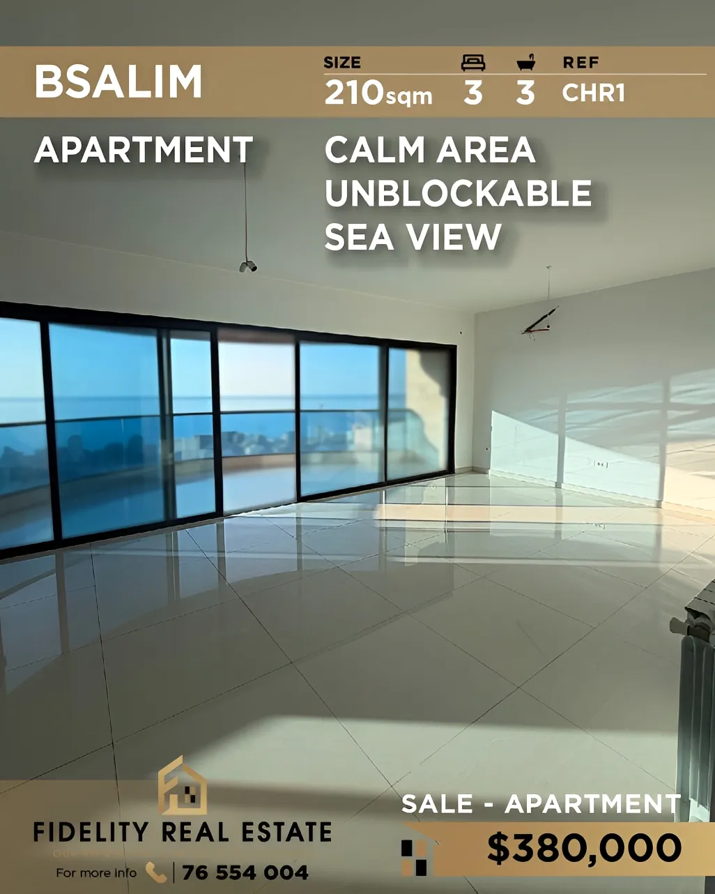 Apartment for sale in Bsalim, Lebanon - 3 bed, 3 bath
