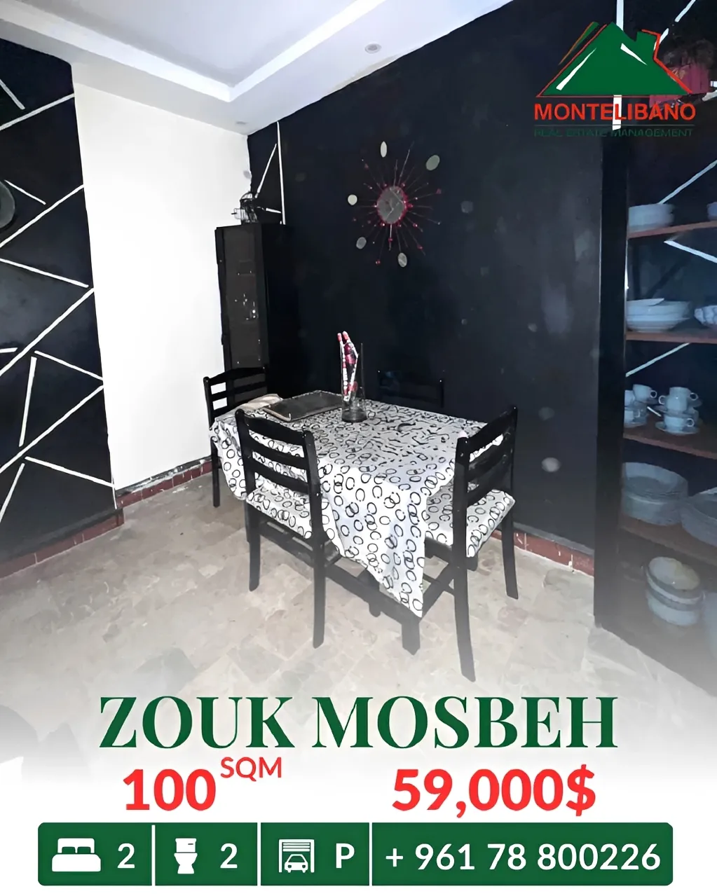 Apartment for sale in Zouk Mosbeh