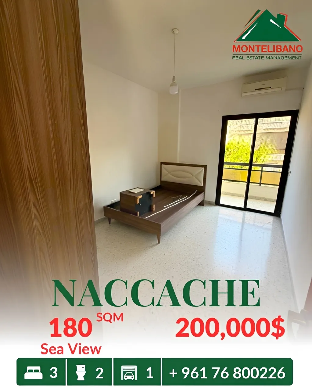 Apartment for sale in Naccache, Lebanon