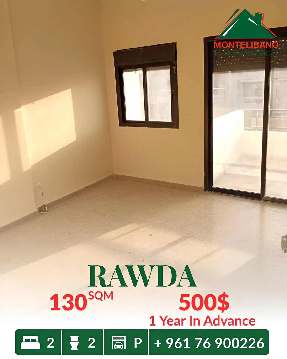 Apartment for rent in Rawda, Metn, Lebanon
