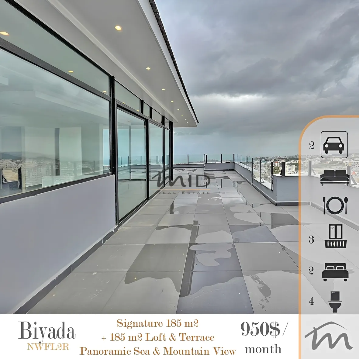 Apartment for rent in Bayada main road, rabieh, lebanon - 2 bed, 4.0 bath