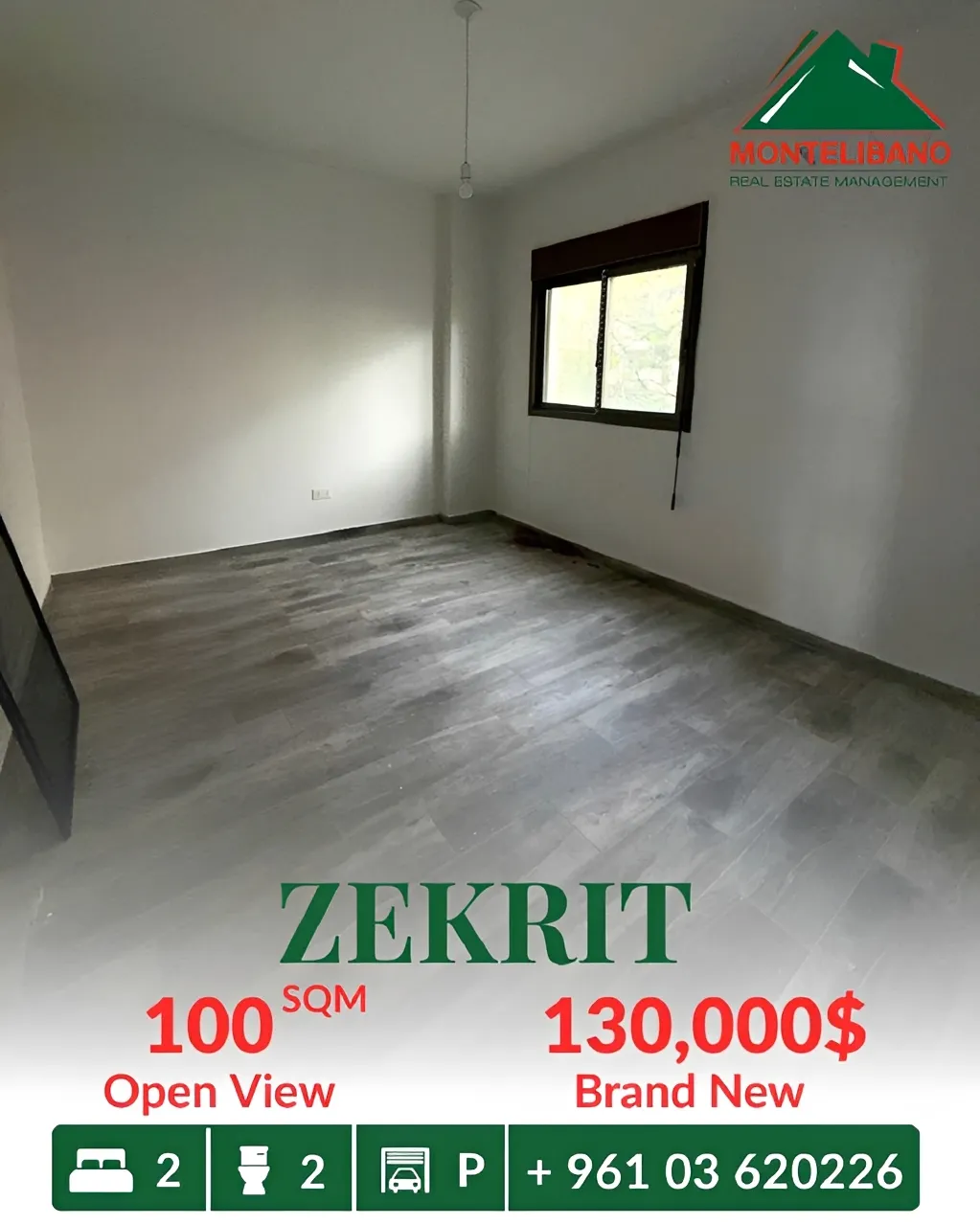 Apartment for sale in Zikrit, Lebanon