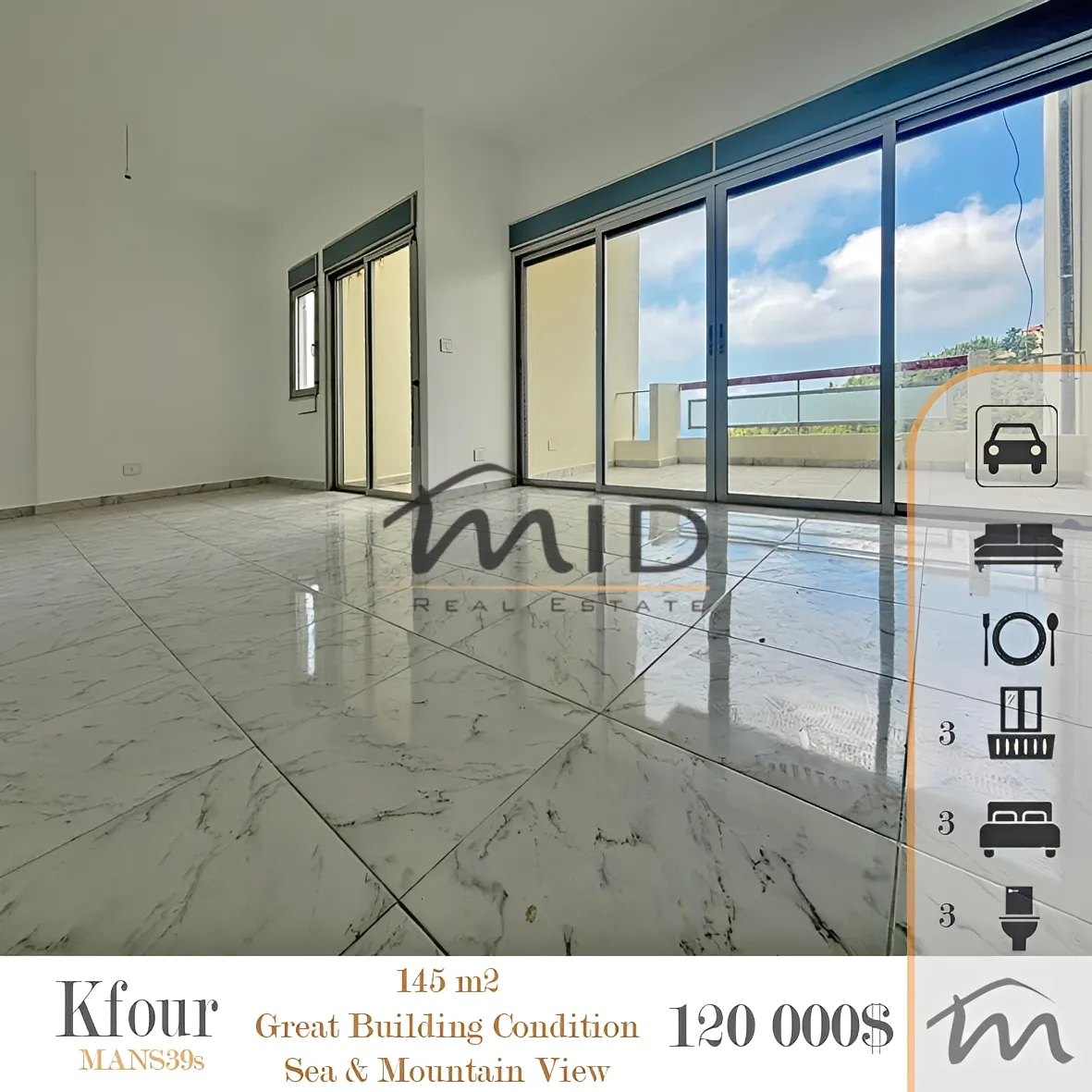 Apartment for sale in Kfour