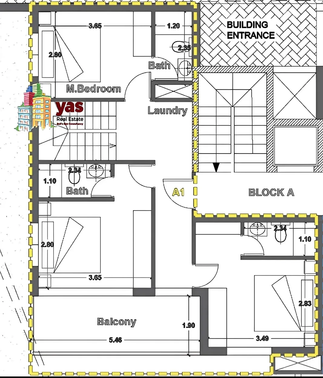 Apartment for Sale in Ballouneh - 2 bed, 3 bath