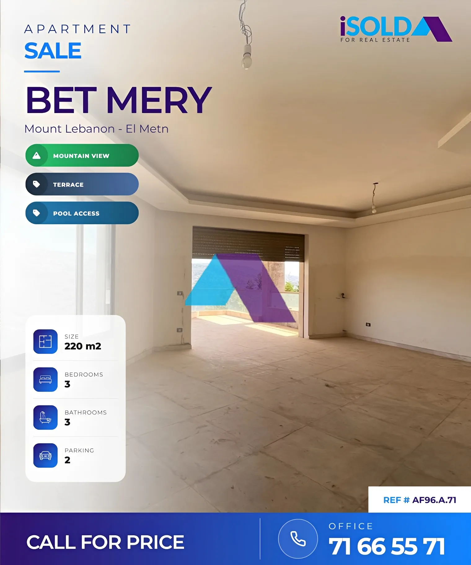 Apartment for sale in Beit Meri