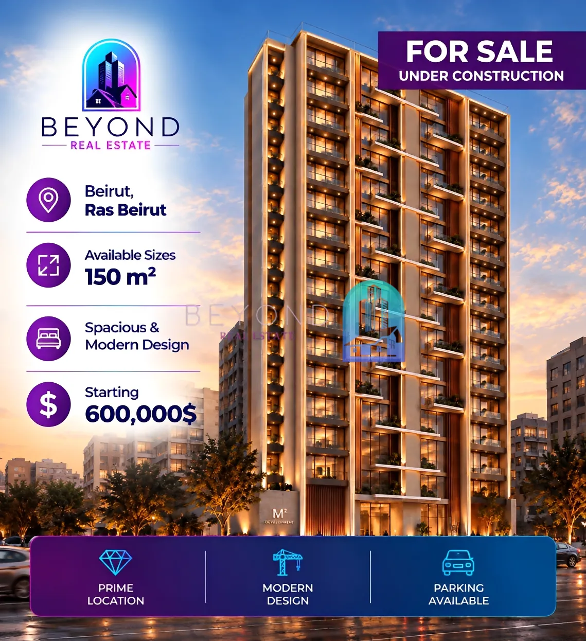 Apartment for sale in Ras Beirut