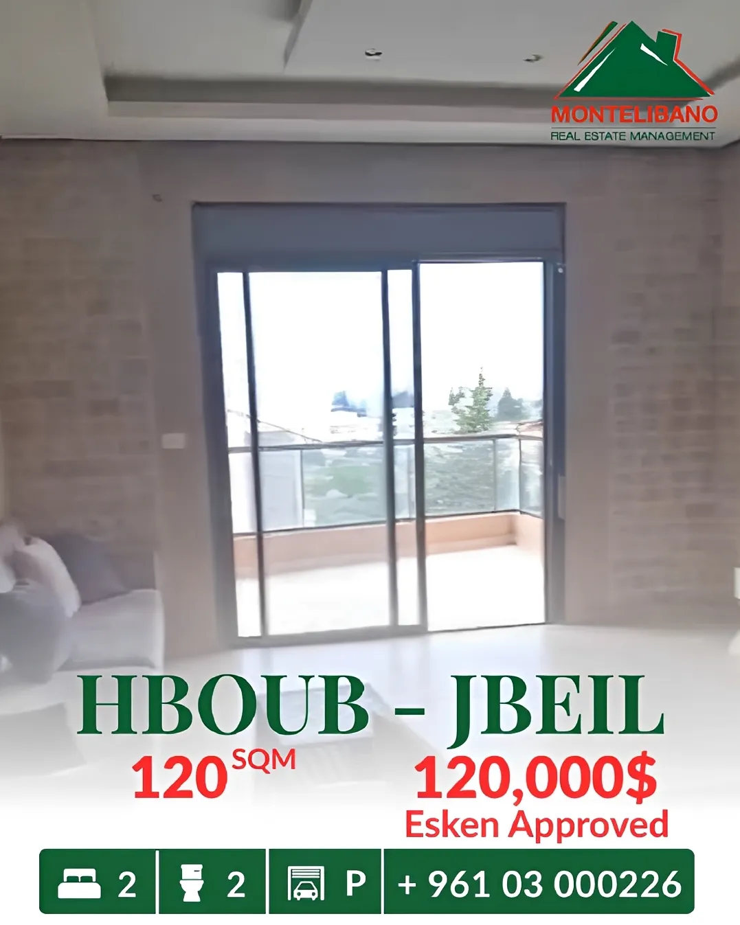 Apartment for sale in Habboub, Lebanon