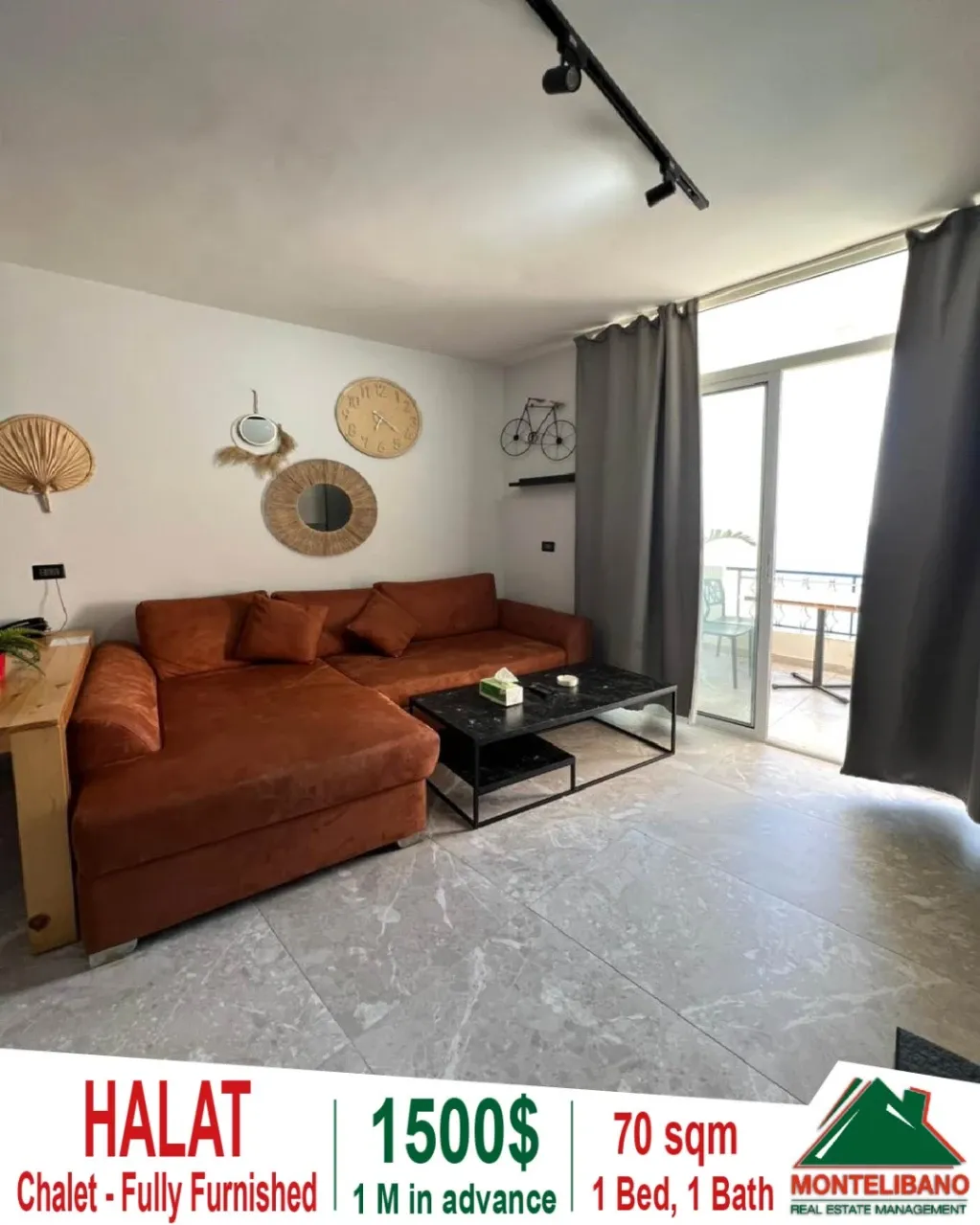 Chalet for rent in Halat, Lebanon - 1 bed, 1 bath