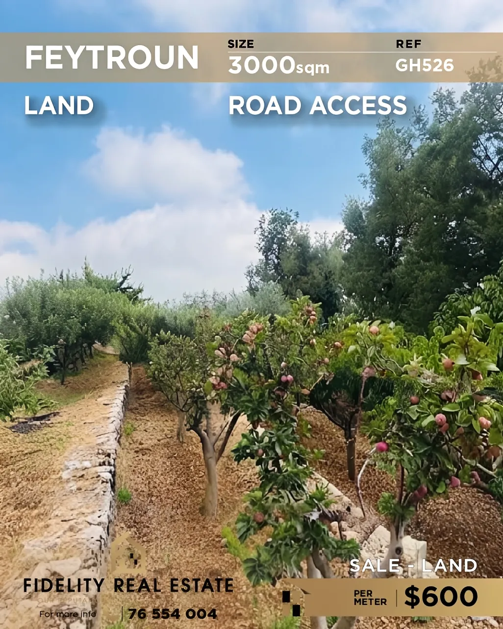 Residential Land for sale in Faitroun, Lebanon
