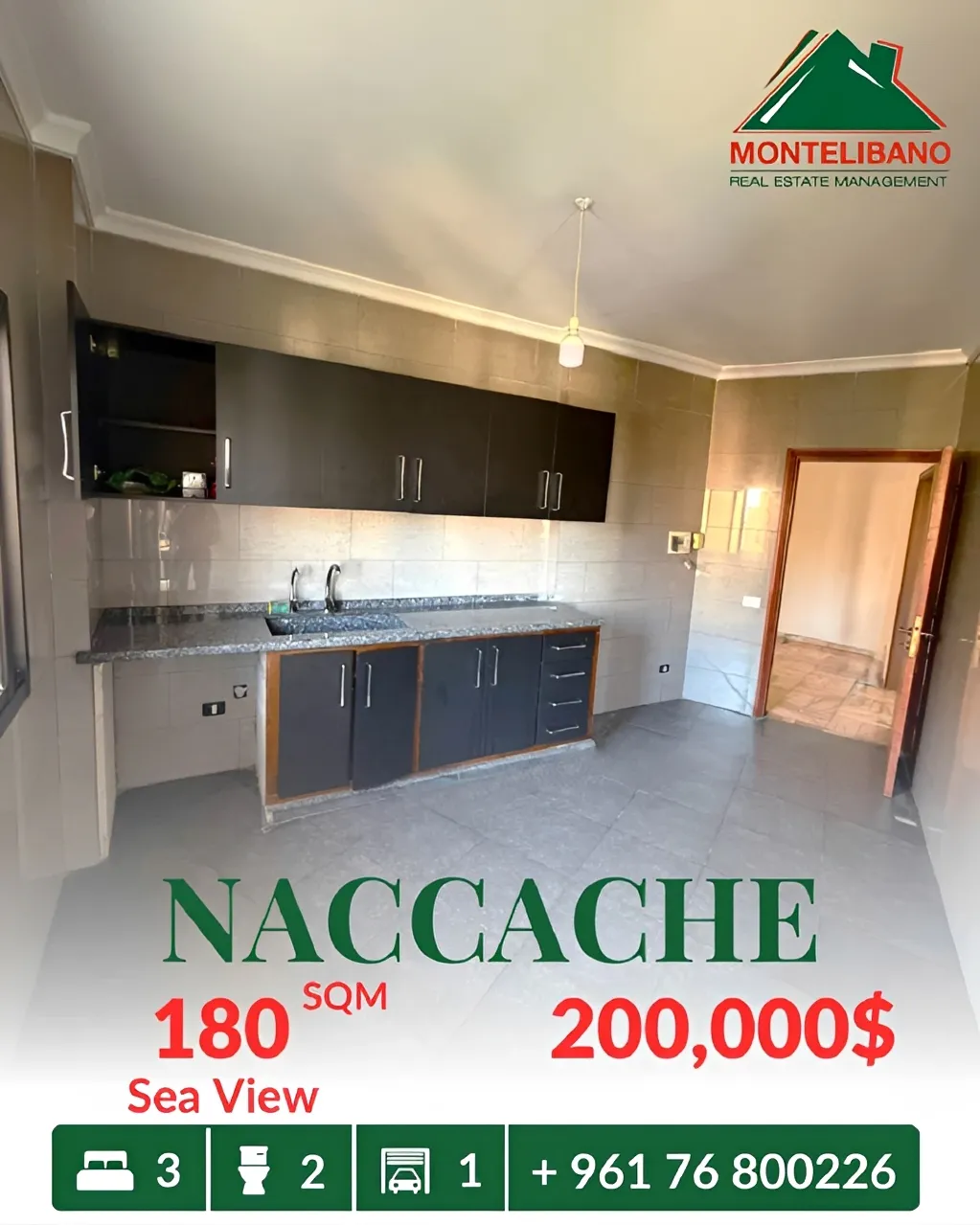 Apartment for sale in Naccache, Lebanon