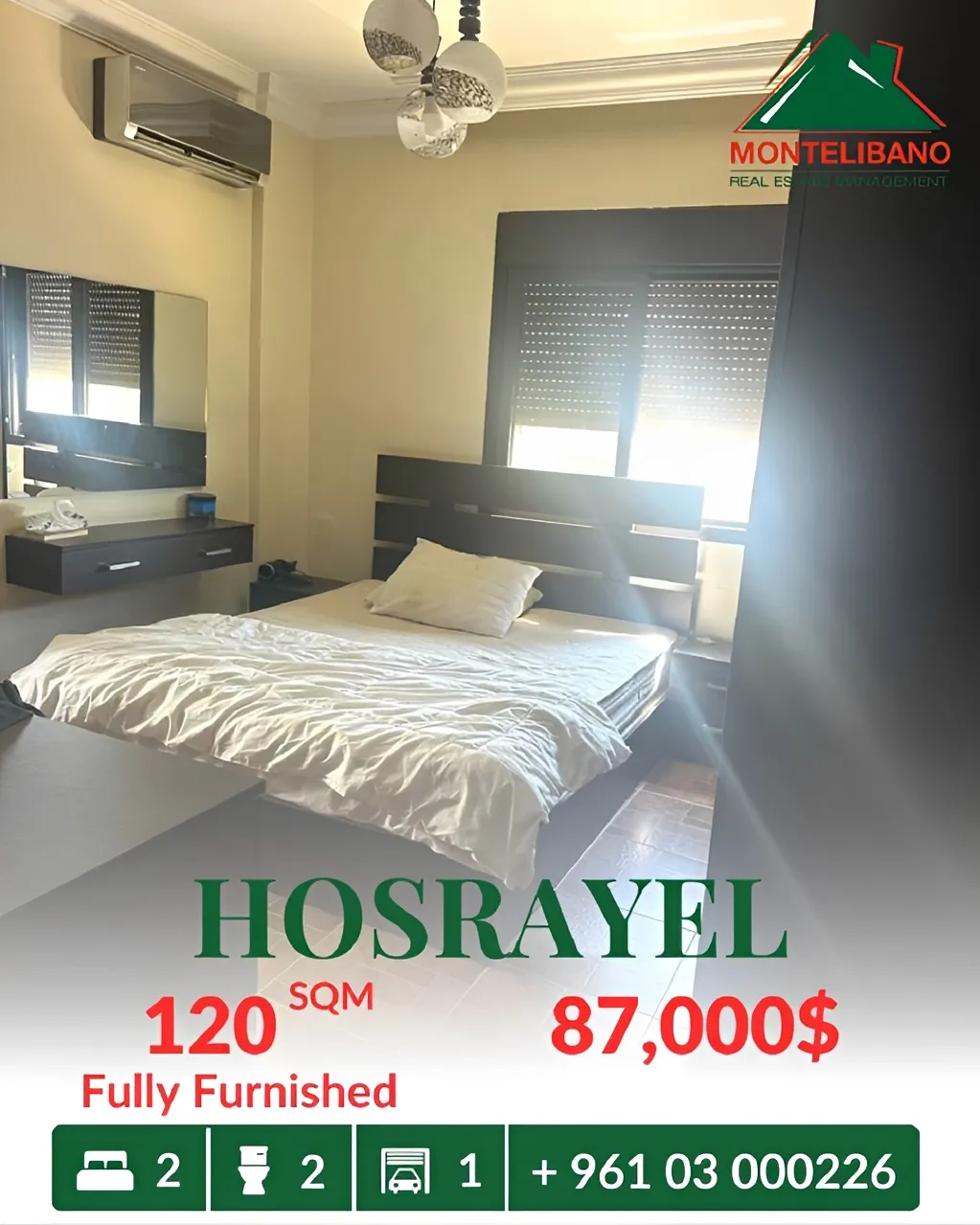 Apartment for sale in Hosrayel, Lebanon