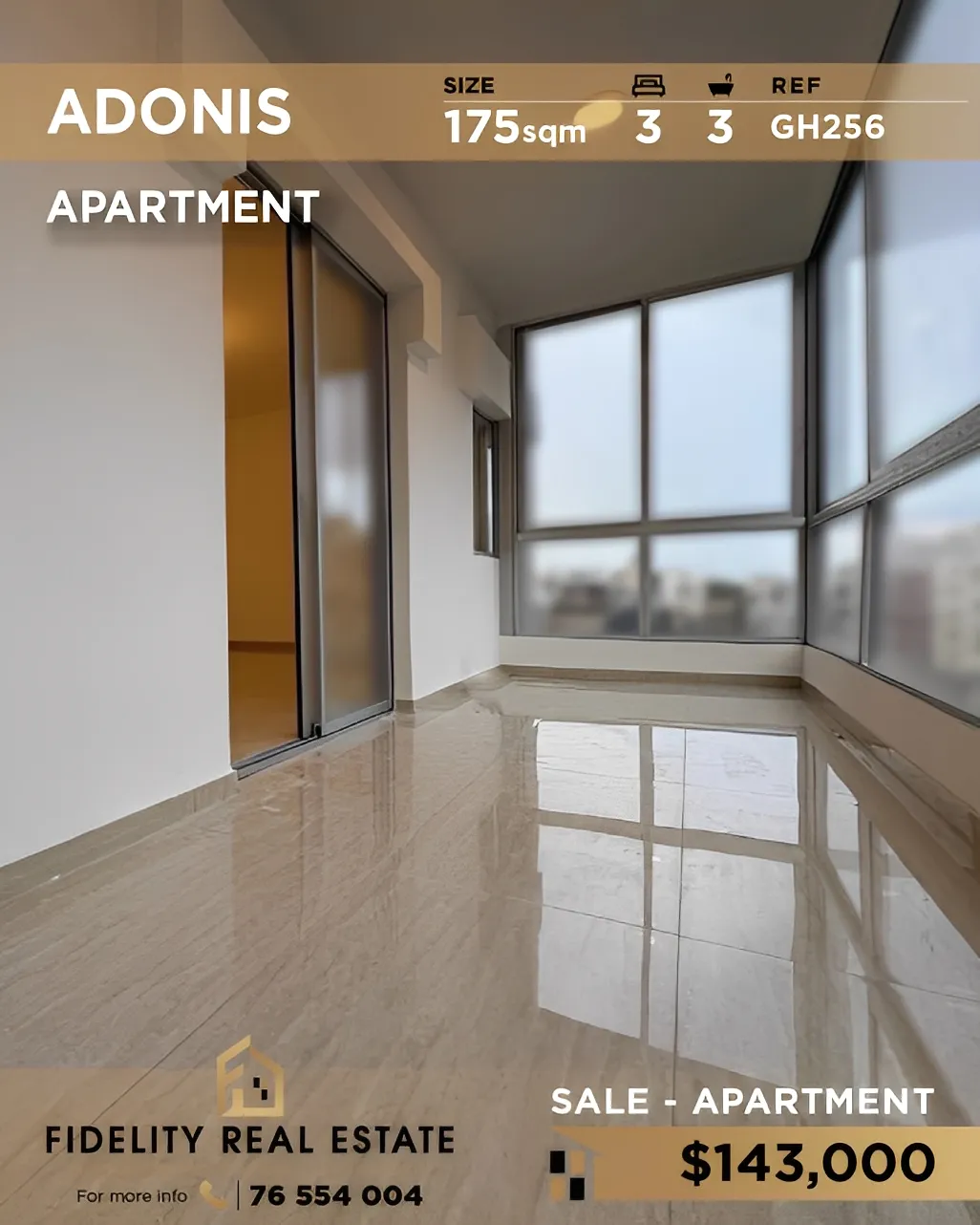 Apartment for Sale in Adonis Kesrouane, Lebanon