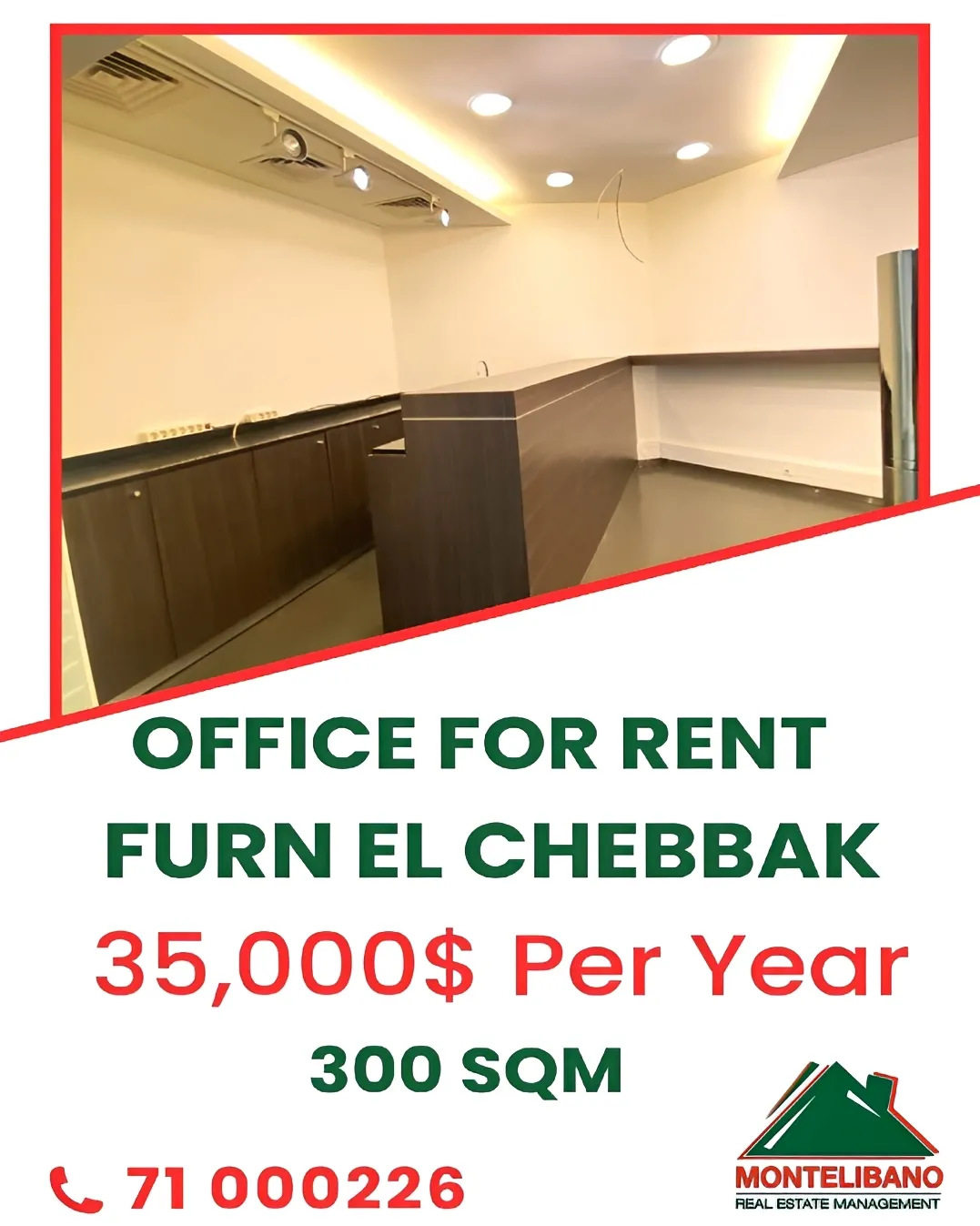 Office for rent in Forn El Chebbak, Lebanon
