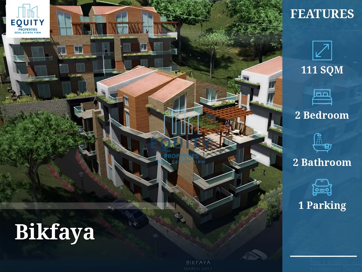 Apartment for sale in Bikfaya - 2 bed, 2 bath